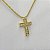 Colar Gargantillha Crucifixos Cravejados com Zircônia - Banhado em Ouro 18k - Imagem 4