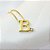 Colar Corrente Veneziana com Pingente Letra - Banhado em Ouro 18k - Imagem 1