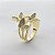 Anel com 3 Borboletas Cravejado com Zircônias - Banhado em Ouro 18k - Imagem 2