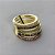 Anel com 5 Alianças Cravejadas com Zircônias - Banhado em Ouro 18k - Imagem 2