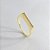Anel Design Retangular Cravejado com Zircônias - Banhado em Ouro 18k - Imagem 2