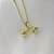 Colar Pingente Peso Academia Haltere - Banhado em Ouro 18K - Imagem 4
