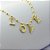Pulseira de Bolinhas com Pingente escrito LOVE - Banhado em Ouro 18k - Imagem 1