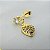 Conjunto Colar e Brinco com Pingente de Coração Cravejado com Zircônias - Banhado em Ouro 18k - Imagem 5