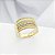 Anel Sete Alianças com Zircônias Coloridas – Banhado em Ouro 18K - Imagem 7