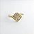 Anel Trevo Cravejado com Zircônias Brancas – Banhado em Ouro 18K - Imagem 3