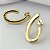 Brinco Elegance Design Abstrato - Banhando em Ouro 18k - Imagem 2