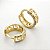 Brinco Argola com Detalhe Minimalista em Ródio – Banhado em Ouro 18K - Imagem 1