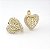 Brinco de Coração Luxo Cravejado com Zircônia – Banhado em Ouro 18K - Imagem 1