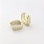 Brinco Click Quadrado – Banhado em Ouro 18K - Imagem 1