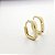Brinco Argola Quadrado Médio – Banhado em Ouro 18K - Imagem 2