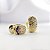Brinco Argola Redondo Cravejado com Zircônias Coloridas G – Banhado em Ouro 18K - Imagem 2