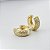 Brinco Argola P Cravejado com Zircônias – Banhado em Ouro 18K - Imagem 1