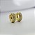 Brinco Argola P Cravejado com Zircônias – Banhado em Ouro 18K - Imagem 2