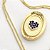 Colar Mandala Giratória Filho e Filha e Coração com Zircônias – Banhado em Ouro 18K - Imagem 2