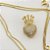 Colar Veneziana com Pingente de Coração Coroado Cravejado com Zircônia – Banhado em Ouro 18K - Imagem 13
