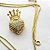 Colar Veneziana com Pingente de Coração Coroado Cravejado com Zircônia – Banhado em Ouro 18K - Imagem 1