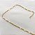 Colar Corrente Chapa 3x3 Trabalhada – Banhado em Ouro 18K - Imagem 3
