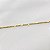 Colar Corrente Chapa 3x3 Trabalhada – Banhado em Ouro 18K - Imagem 6