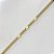 Colar Corrente Chapa 3x3 Trabalhada – Banhado em Ouro 18K - Imagem 7