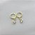 Brinco de Argola Click com Pingente Ponto de Luz – Banhado em Ouro 18K - Imagem 2