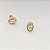 Brinco Oval Cravejado com Zircônia - Banhado em ouro 18k - Imagem 8