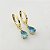 Brinco de Argola Click com Pingente em Gota de Zircônia - Banhado em Ouro 18k - Imagem 9