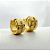 Brinco de Argola Click com Cruz Cravejada em Zircônia - Banhado em Ouro 18k - Imagem 2