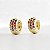 Brinco Argola Redondo Cravejado com Zircônias – Banhado em Ouro 18K - Imagem 3