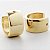 Brinco de Argola Click Liso Grande - Banhado em Ouro 18k - Imagem 2