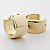 Brinco de Argola Click Liso Grande - Banhado em Ouro 18k - Imagem 4