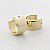 Brinco de Argola Click Liso Grande - Banhado em Ouro 18k - Imagem 3