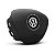 Tampa Capa Da Buzina Airbag Volante VW Gol Fox Voyage Saveiro BLACK PIANO - Imagem 5