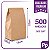 Sacos Kraft Para Delivery - PP (18x10x25) - 500 unidades - Sem Impressão - Liso - Imagem 1