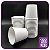 Copo de Papel 110ml - Liso Branco Sem Impressão 100 unidades - Imagem 1