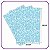 Papel Seda Premium Corações Azul Ciano - 60x40cm 200 folhas - Imagem 2