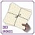 Papel Seda Premium Floral Dourado 04 - 60x40cm 200 folhas - Imagem 1