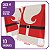 Saco Kraft Natal Papai Noel (01) 10 Unidades - 22x12x34 M - Imagem 1