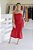 Vestido Feminino Midi Ariel vermelho - Imagem 1