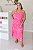 Vestido Feminino Midi Mada Pink Estampado - Imagem 3