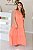 Vestido Feminino Longuete Vana Coral - Imagem 3