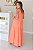 Vestido Feminino Longuete Vana Coral - Imagem 2