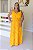 Vestido Feminino Longo Mavie Laranja Estampado - Imagem 1