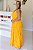 Vestido Feminino Longo Mavie Laranja Estampado - Imagem 3