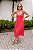 Vestido Feminino Midi Daniela Poa Vermelho - Imagem 3
