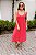 Vestido Feminino Midi Daniela Poa Vermelho - Imagem 1