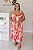 Vestido Feminino Midi Daniela Vermelho Estampado - Imagem 3