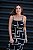 Vestido Feminino Longo Alice Preto estampado - Imagem 2