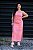Vestido Feminino Longo Alice Rosa estampado - Imagem 1