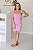 Vestido Feminino curto Alice Rosa Estampado - Imagem 2